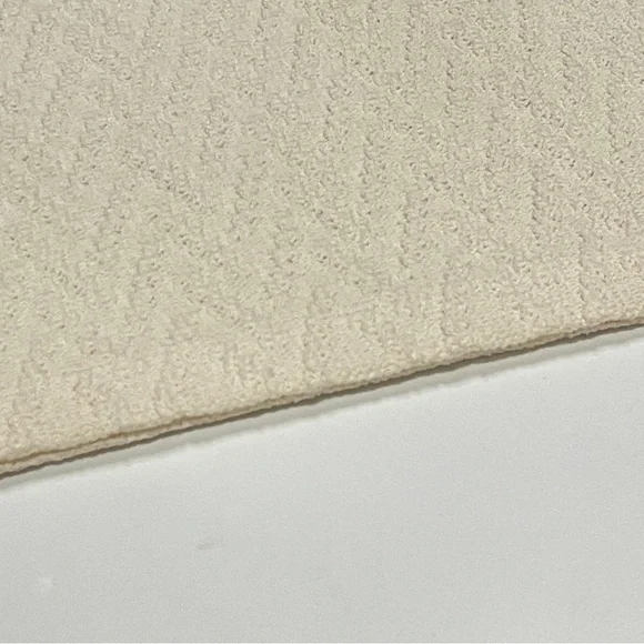 St. John Collection cream white knit pencil skirt elastic waist knee length NWT - Picture 7 of 9